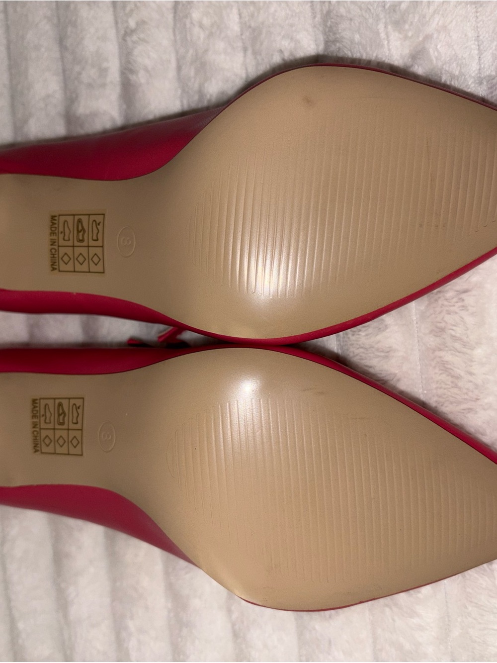 Journee Collection Pointed Mary Jane heels in Pink 8M - Picture 4 of 5